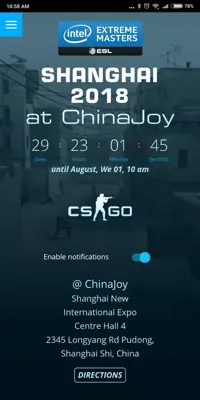 ESL Event android App screenshot 1